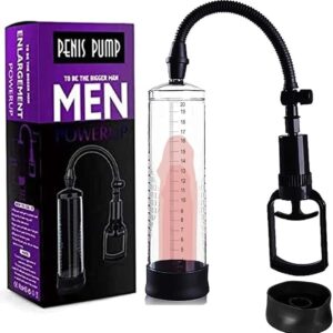 Penis Vacuum Pump, Manual Penis Enlarger Enlargement Extend Pump Air Pressure Device, Adult Male Sex Toys for Men Stronger Bigger Erections
